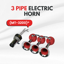 Load image into Gallery viewer, 3 Pipe Electric Horn | Powerful Sound for All Vehicles