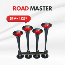 Load image into Gallery viewer, ROAD MASTER RM-412 | 4-Pipe Auto Horn with 12 Sounds (12/24 Volts)
