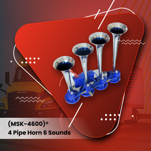 Load image into Gallery viewer, 4 Trumpet Truck Air Horn Kit | Powerful Sound for Heavy Vehicles