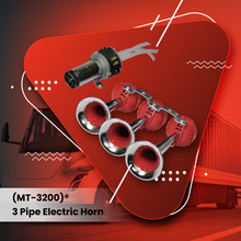 Load image into Gallery viewer, 3 Pipe Electric Horn | Powerful Sound for All Vehicles