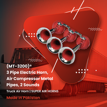 Load image into Gallery viewer, 3 Pipe Electric Horn | Powerful Sound for All Vehicles