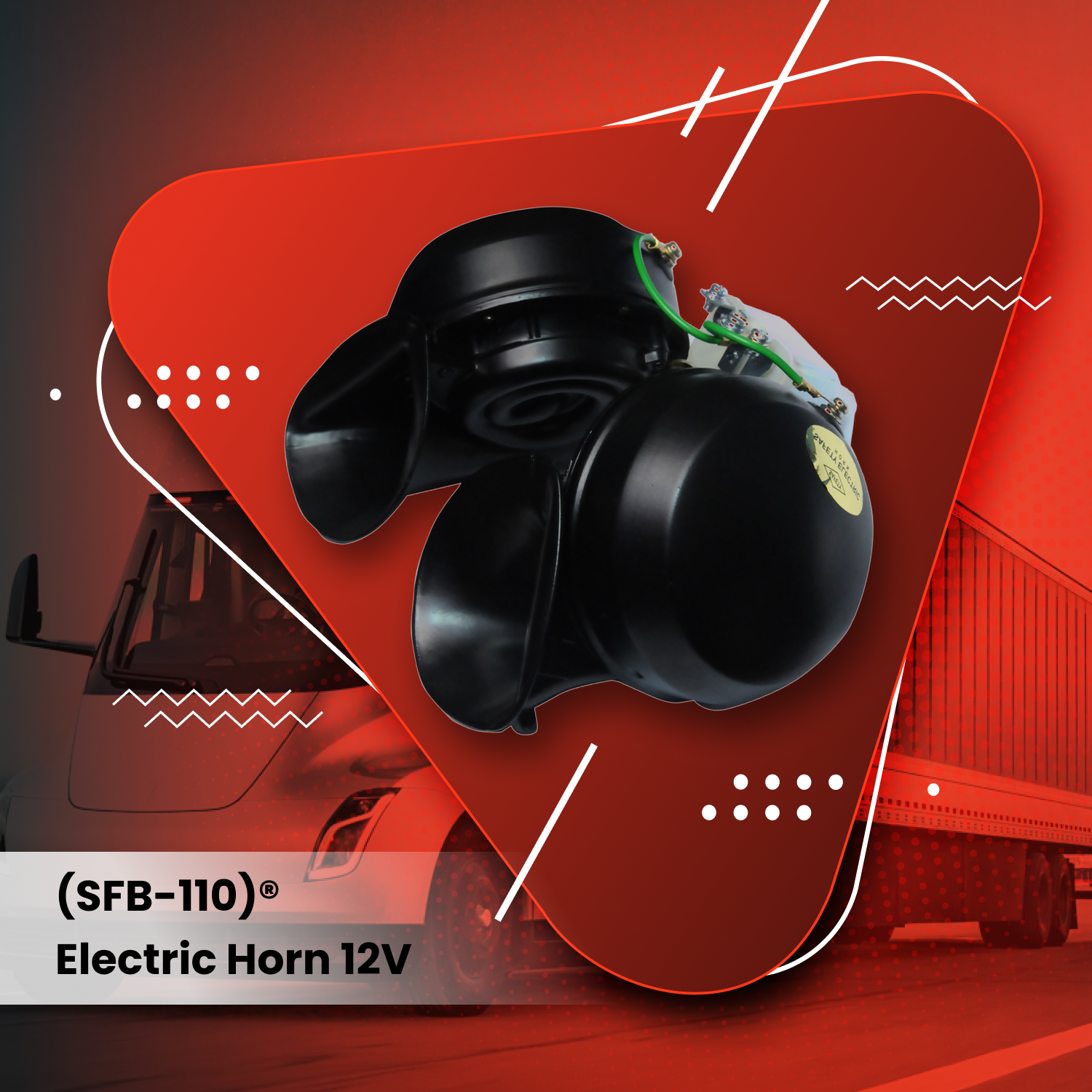 Snail Electric Car Horn 12V – superairhorns