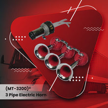 Load and play video in Gallery viewer, 3 Pipe Electric Horn | Powerful Sound for All Vehicles