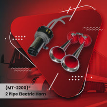 Load and play video in Gallery viewer, Premium 12V Electric Car Horn - Dual Pipe, Best Quality