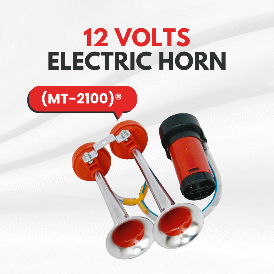 Electric Horn with Air Pump | 12V for Bikes, SUVs, Cars, and Vans